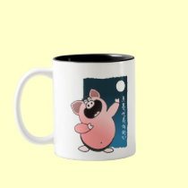 Funny Cartoon Pig Sing | Funny Piggy mugs