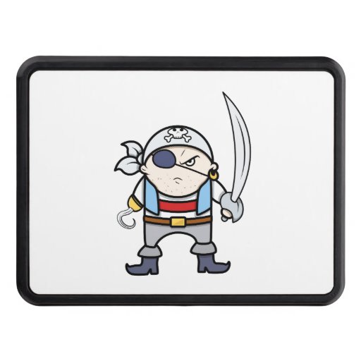 Funny Cartoon Pirate Kid Trailer Hitch Covers Zazzle