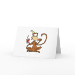 Funny Cartoon Pizza Monkey cards
