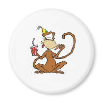 Funny Cartoon Pizza Monkey magnets