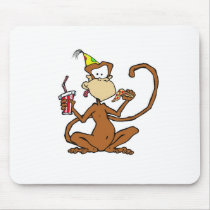 Funny Cartoon Pizza Monkey Mouse Mats