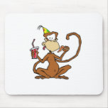 Funny Cartoon Pizza Monkey mousepads