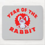 Funny Cartoon Rabbit Year of the Rabbit Gifts Mouse Pad