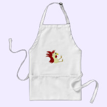 Funny Cartoon Rooster aprons
