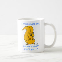Funny Cartoon Squirrel Love Mug