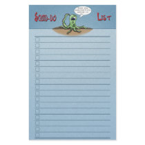 Funny Cartoon Stationery: Squid-do list check boxe