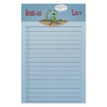 Funny Cartoon Stationery: Squid-do list check boxe