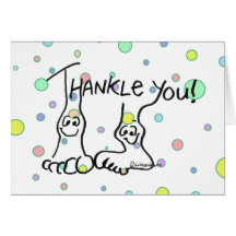 Funny Cartoon Thank You Card