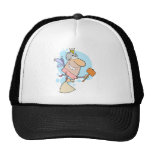 funny cartoon tooth fairy with mallot hats