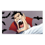 Funny Cartoon Vampire with Bats by Al Rio Business Cards
