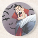 Funny Cartoon Vampire with Bats by Al Rio Coaster