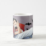 Funny Cartoon Vampire with Bats by Al Rio Mugs