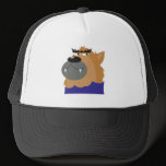 funny cartoon werewolf wolf mesh hat