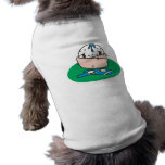 funny cartoon wet golfball wrapped in towel dog tee