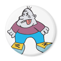 funny cartoon zombie magnets
