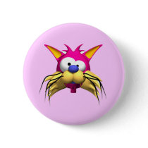 Funny Cat Birthday Party Button