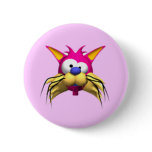 Funny Cat Birthday Party Button
