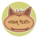 Funny Cat Face, <YOUR TEXT> stickers