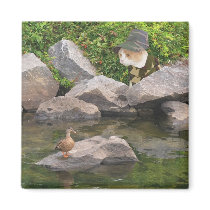 Funny Cat Hunter magnets