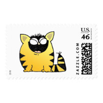 Funny cat laugh postage