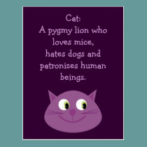 Funny Cat Quote Cute Customizable Charity postcards