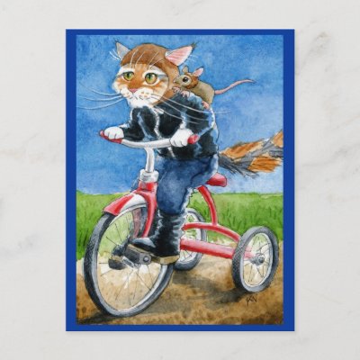 Cat On Tricycle