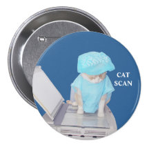 Funny Cat Scan Pin