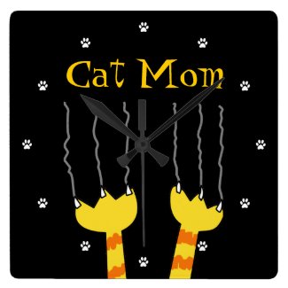 Funny Cat Scratch Cat Mom Playful Black Cat Lovers