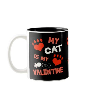 Funny Cat Valentine's Day Mug mug