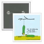 Funny Caterpillar Love Button