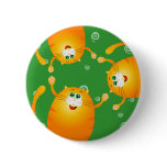 Funny cats, button
