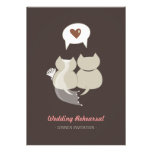 Funny Cats - Wedding Rehearsal invitation