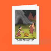 Funny Caveman Card cards