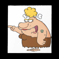 Funny Cavewoman notepads