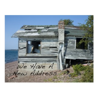 Funny Change of Address Card Seaside Home Post Cards