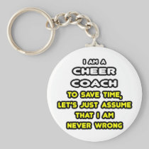 Funny Cheer Coach T-Shirts and Gifts Keychain