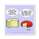 Funny Cheese Magnets For Wine Party Favors