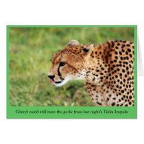 Funny Cheetah Card c