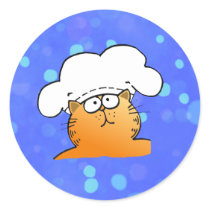 Funny Chef | Funny cartoon Kitty Chef stickers