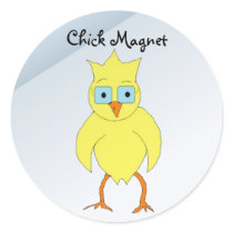 Funny Chick Magnet stickers by seashell2 Funny Chick Magnet stickers