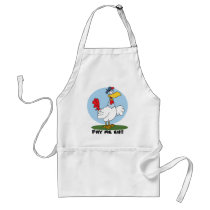 Funny Chicken Ready To Be Served Apron