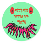 Funny Chili Pepper Canning Labels Round Stickers