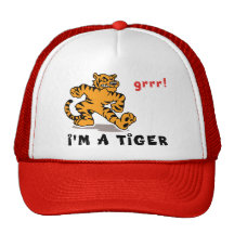Funny Chinese Zodiac Tiger Mesh Hat