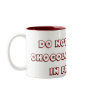 Funny Chocolate Addict Mug