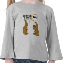 Funny Chocolate Easter Bunny Toddler T-shirts