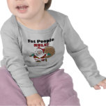infant_longsleeve - Buy this funny Christmas gift featuring a fat Santa Claus, carrying his sack of Christmas toys, with the funny caption, Fat People Rule!: Sizes s,m,l,xl Available colors: white