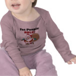 infant_longsleeve - Buy this funny Christmas gift featuring a fat Santa Claus, carrying his sack of Christmas toys, with the funny caption, Fat People Rule!: Sizes s,m,l,xl Available colors: pink