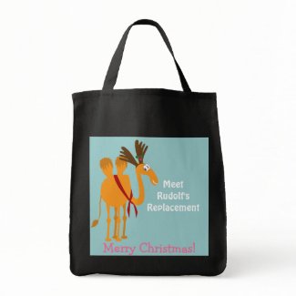 Funny Christmas Bag - Camel in Reindeer Suit bag