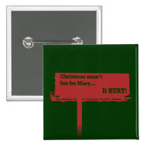 Funny Christmas Billboard button buttons