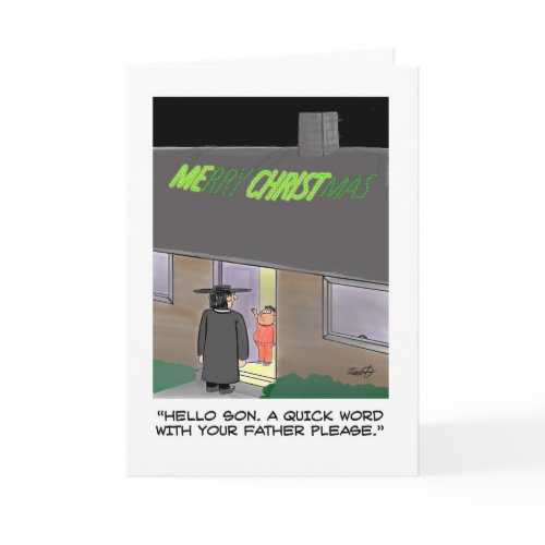 Funny Christmas Card: Christmas Lights card